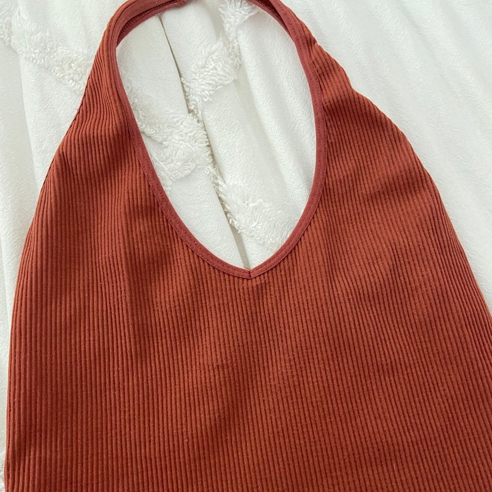 Urban Outfitters Tops Halter Top, Terra Cotta, Size M